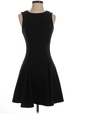 NWOT Classic Black Sleeveless Fit-and-Flare Tennis Dress - Small